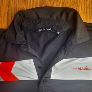 Travis Mathew Black Golf Polo Shirt Men's Size Large Casual Athletic A98
